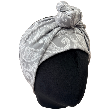 Smoke Paisley Wrap Headband