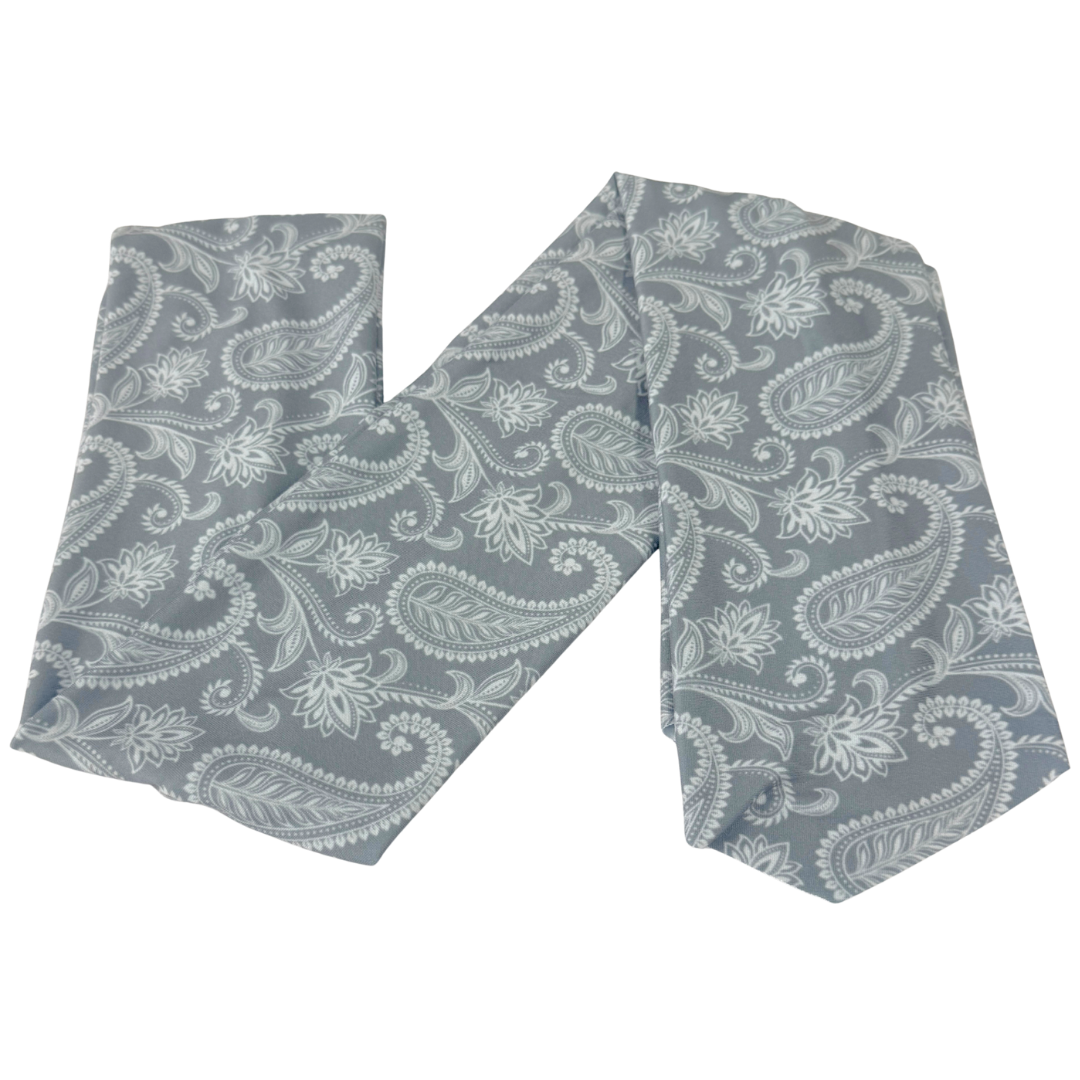 Smoke Paisley Wrap Headband