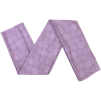 Lilac Snowflakes Wrap Headband