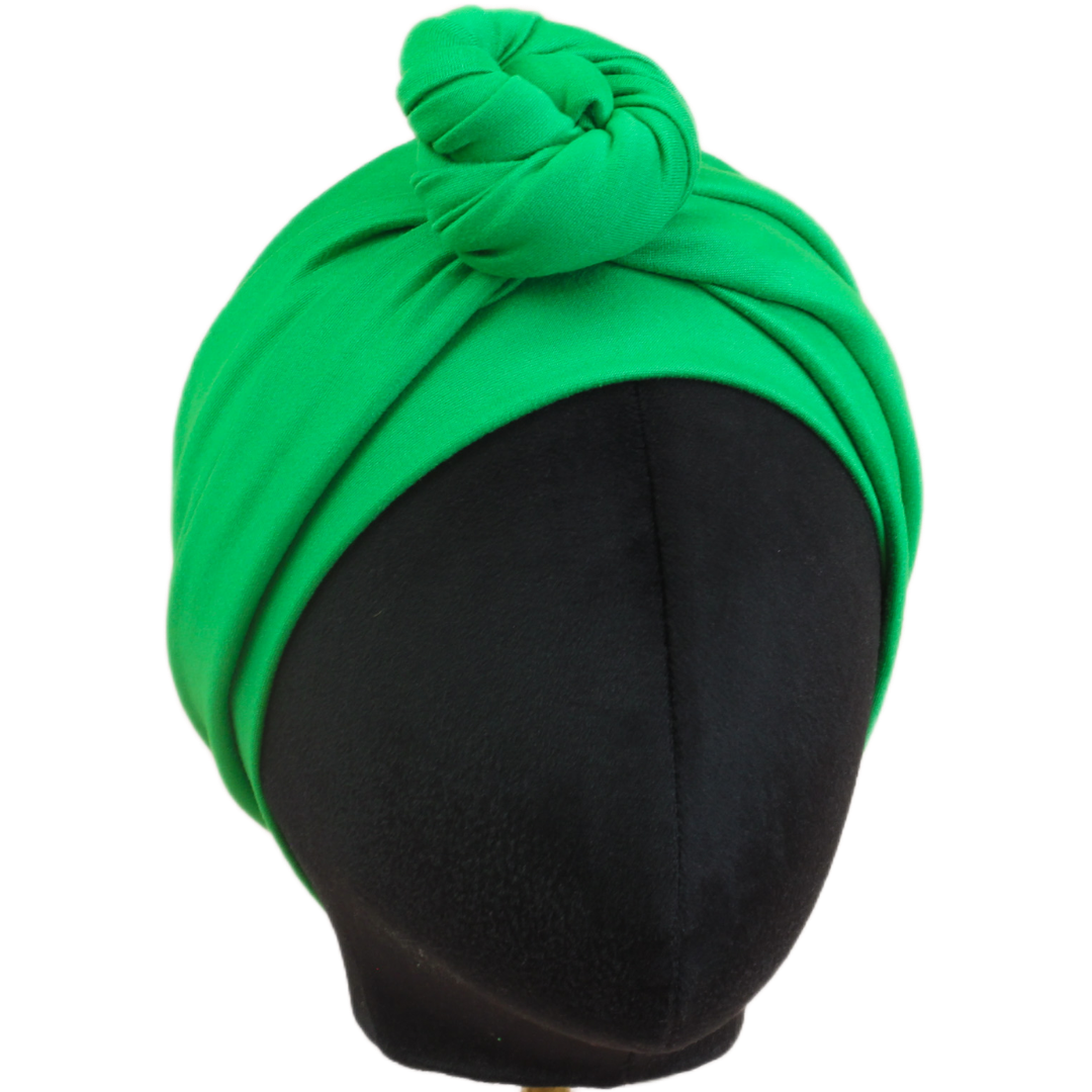 Happy Kelly Green Solid Wrap Headband