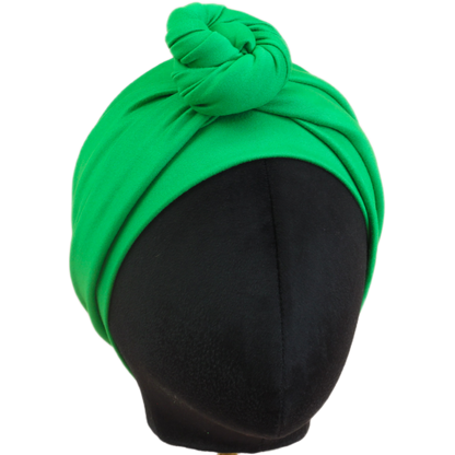 Happy Kelly Green Solid Wrap Headband