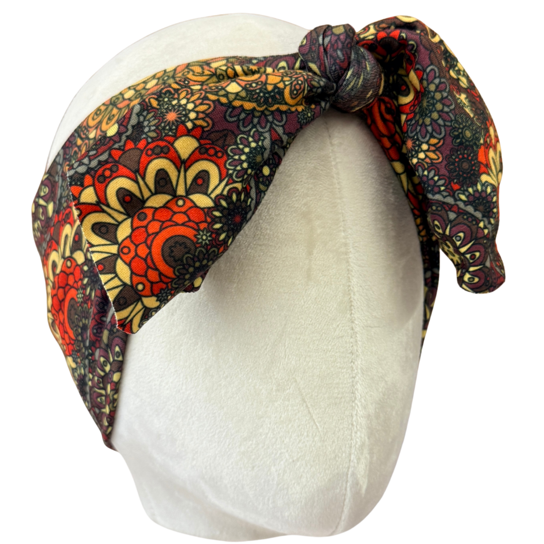Harvest Paisley Top Knot Headband