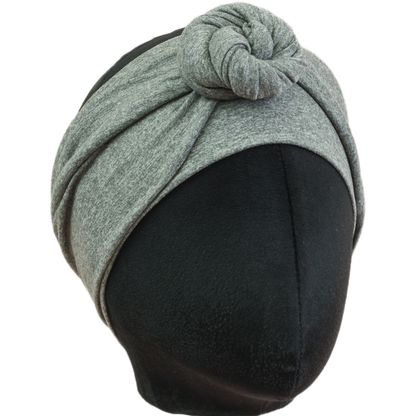 Heather Grey Solid Wrap Headband