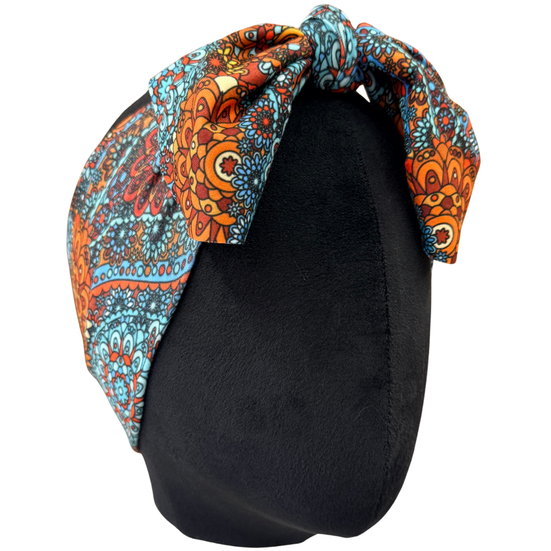 Sahara Paisley Top Knot Headband