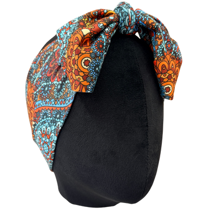 Sahara Paisley Top Knot Headband