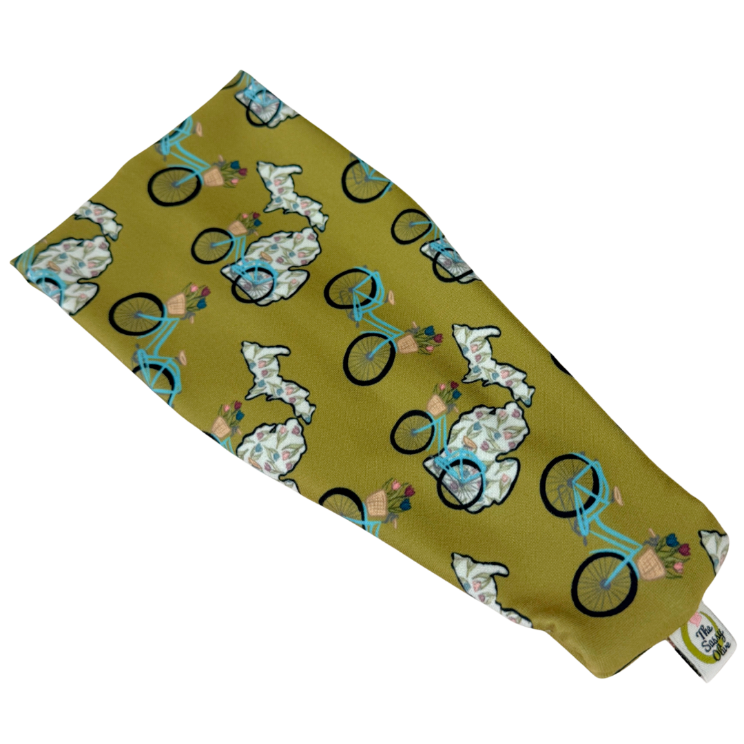Michigan Green Bike Ride Stretch Headband