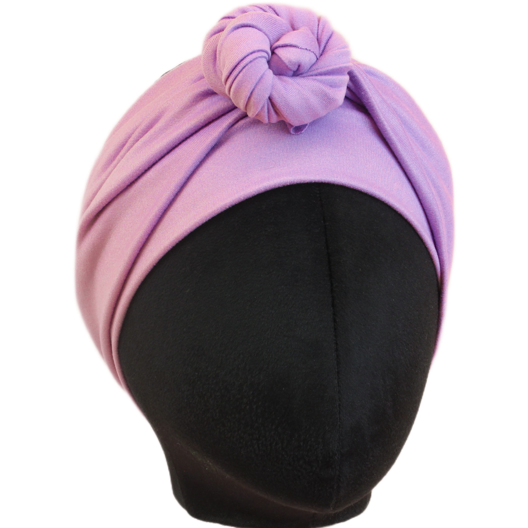Lilac Purple Solid Wrap Headband