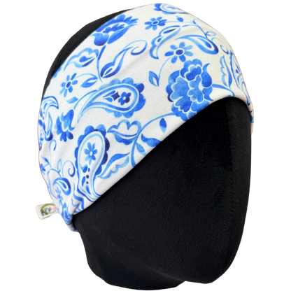 Porcelain Paisley Stretch Headband