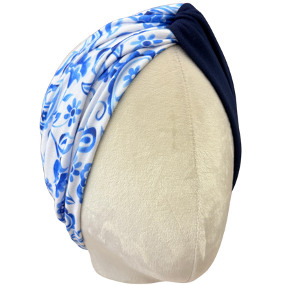 Porcelain Paisley Twist Headband
