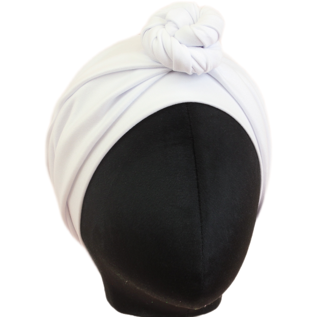Marshmallow White Solid Wrap Headband