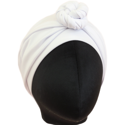 Marshmallow White Solid Wrap Headband