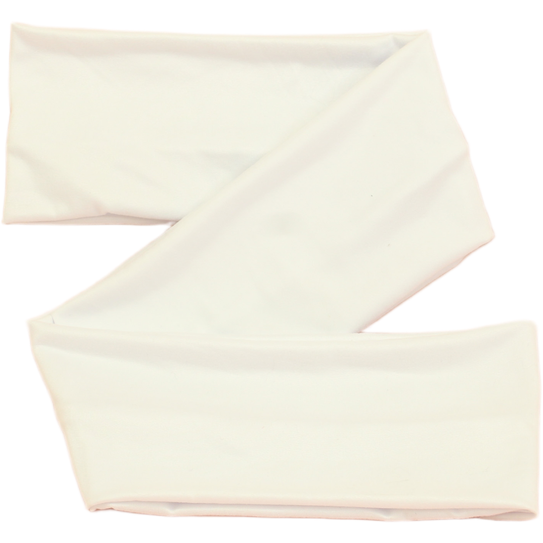 Marshmallow White Solid Wrap Headband