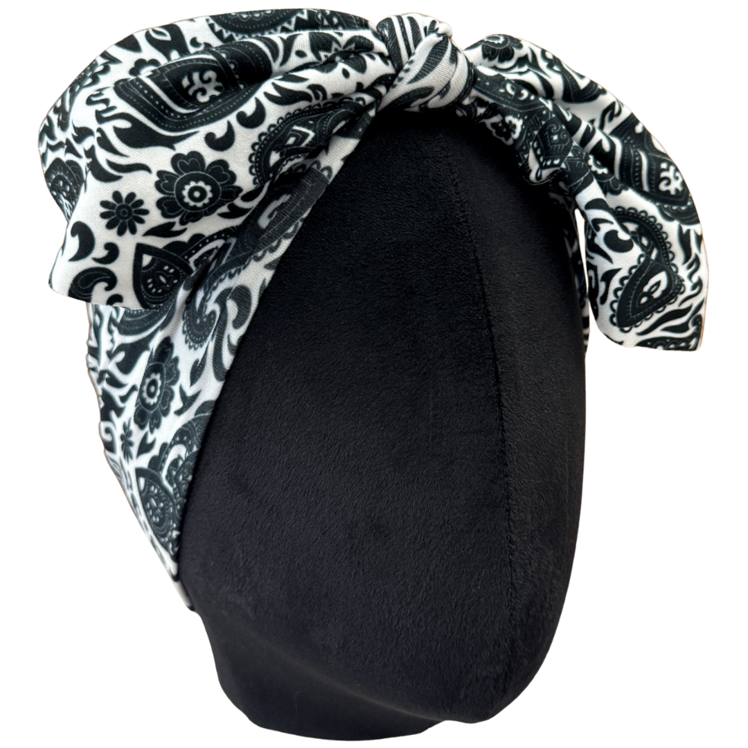 Inkwell Paisley Top Knot Headband