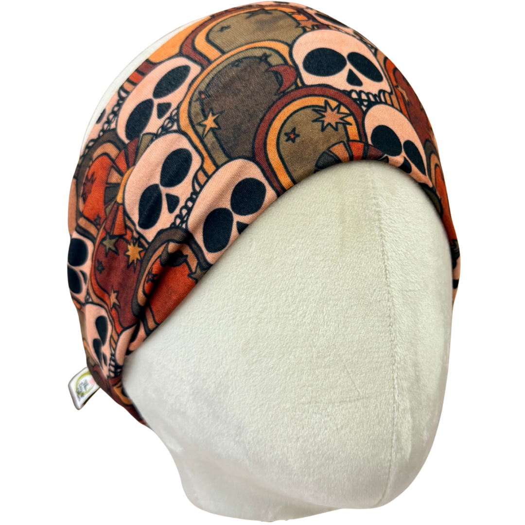 Retro Skulls Stretch Headband