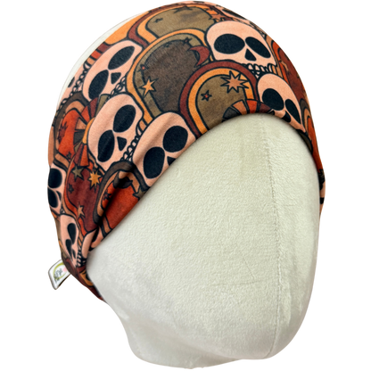 Retro Skulls Stretch Headband