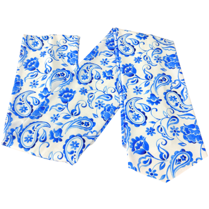 Porcelain Paisley Wrap Headband
