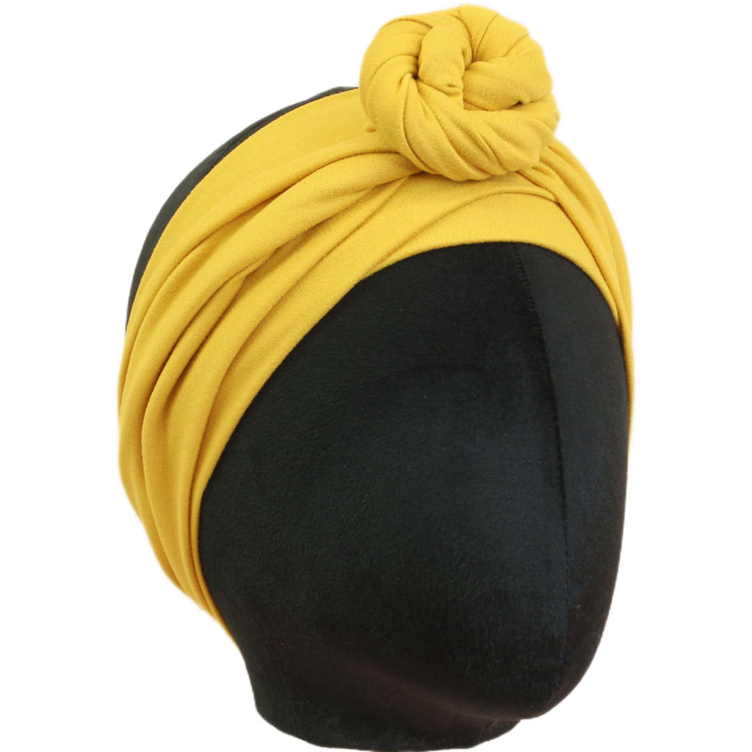 Mustard Yellow Solid Wrap Headband