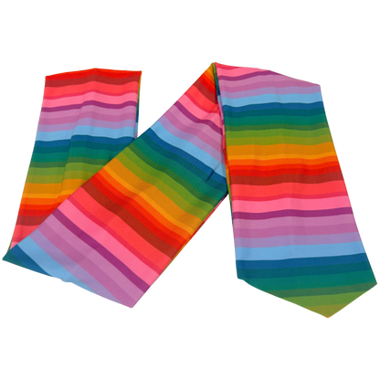 Fall Rainbow Stripe Wrap Headband