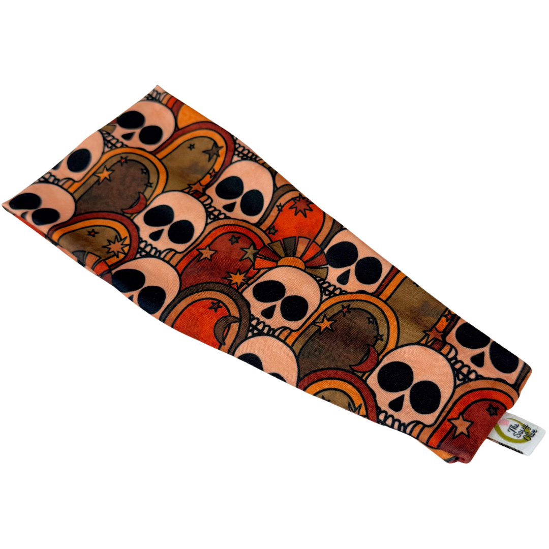 Retro Skulls Stretch Headband