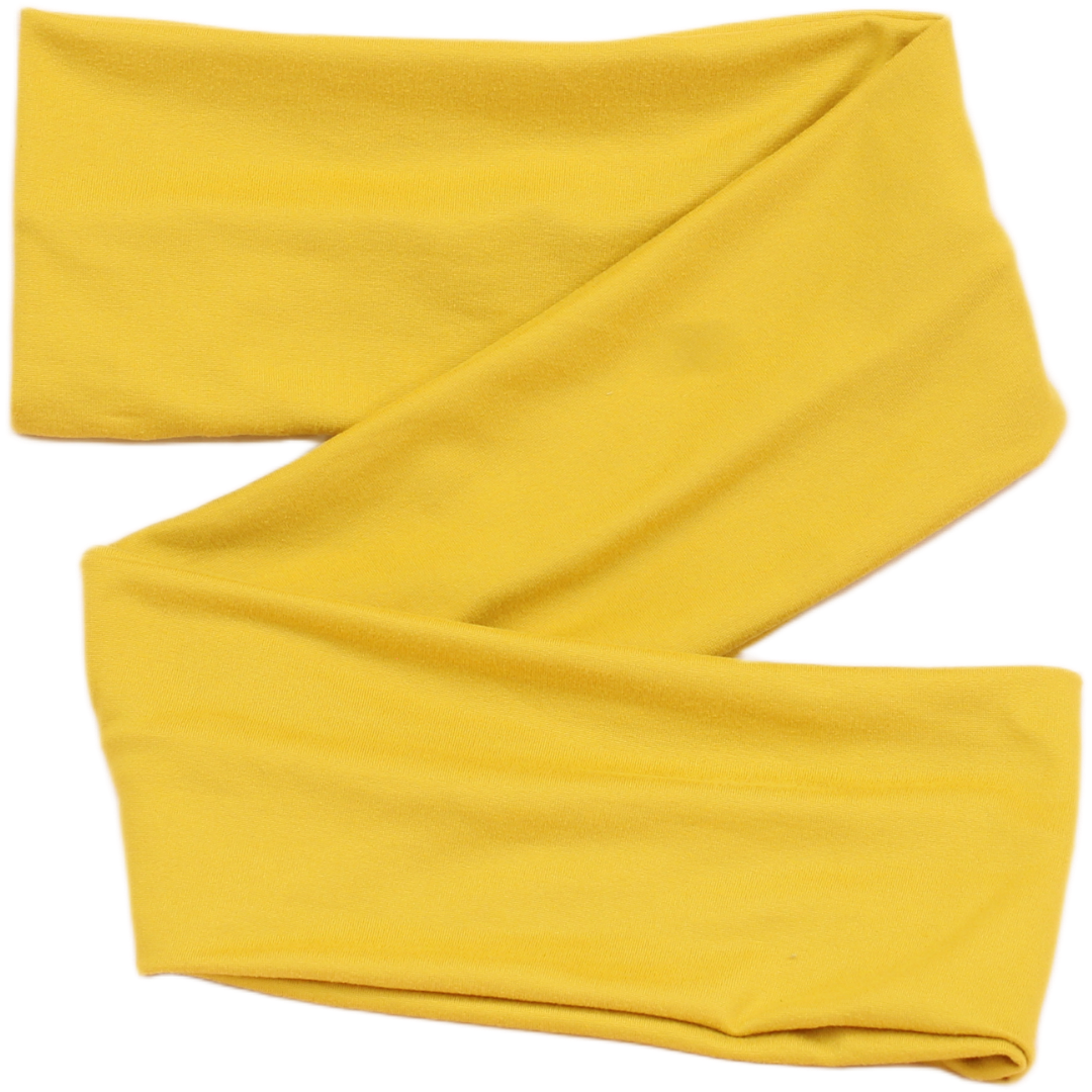 Mustard Yellow Solid Wrap Headband