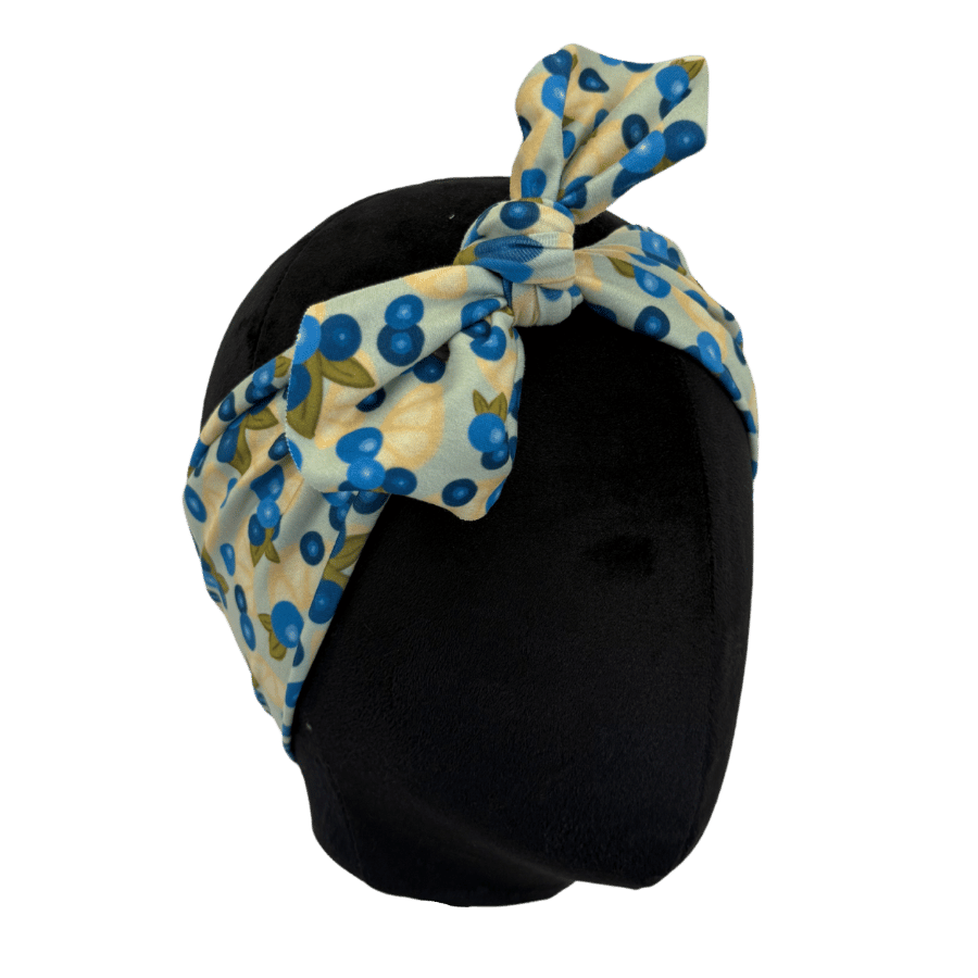 Blueberry Lemon Squeeze Top Knot Headband