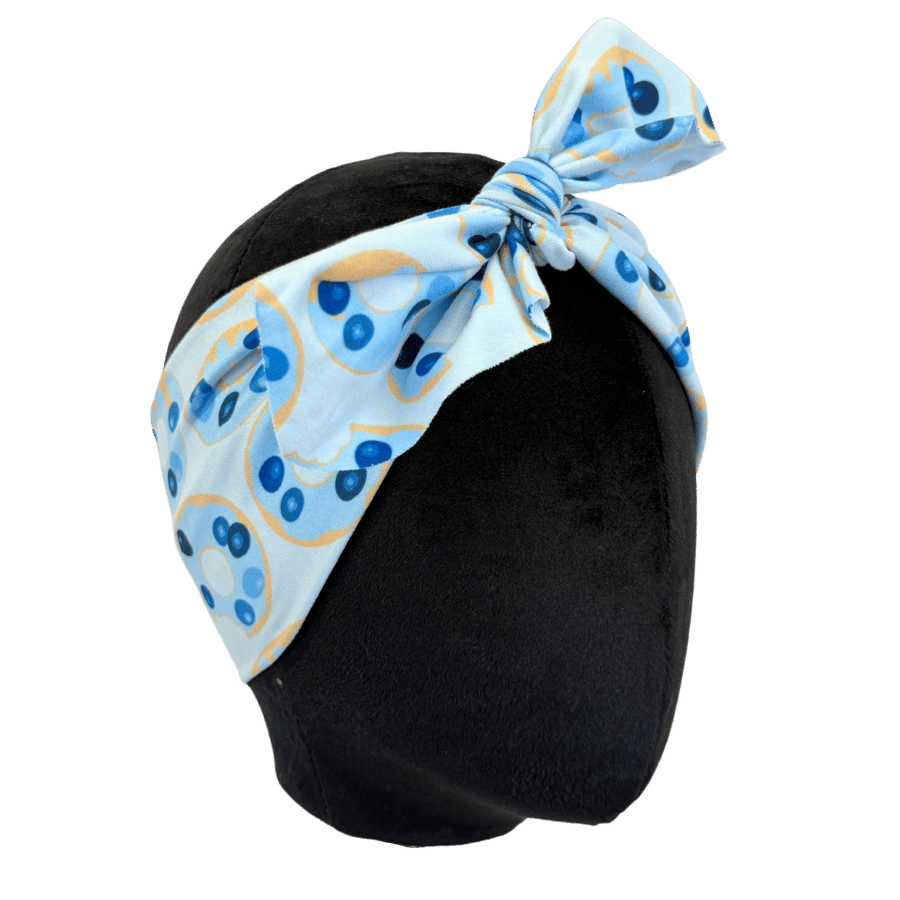 Blueberry Donuts Top Knot Headband