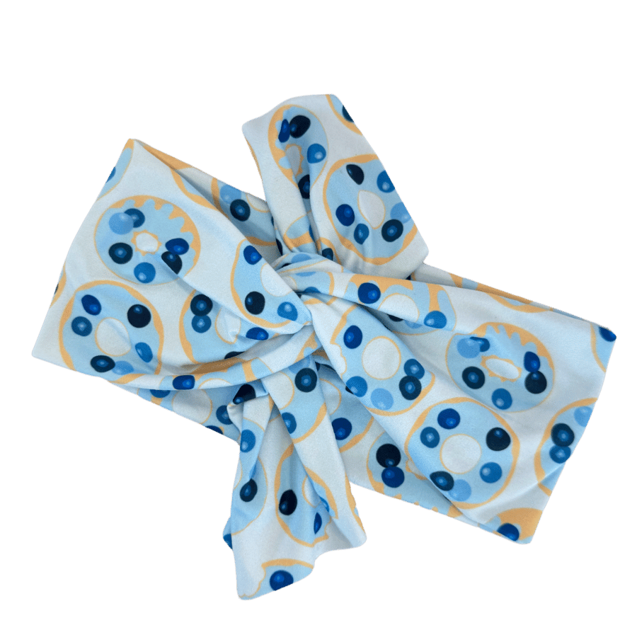 Blueberry Donuts Top Knot Headband