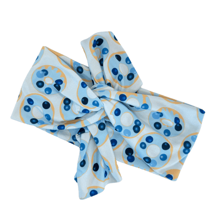 Blueberry Donuts Top Knot Headband