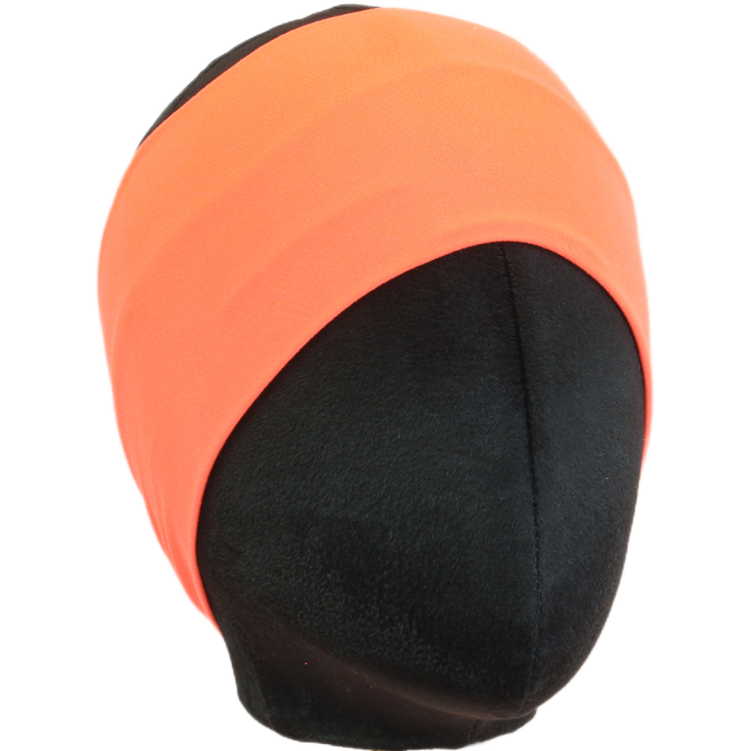 Neon Orange Solid Stretch Headband
