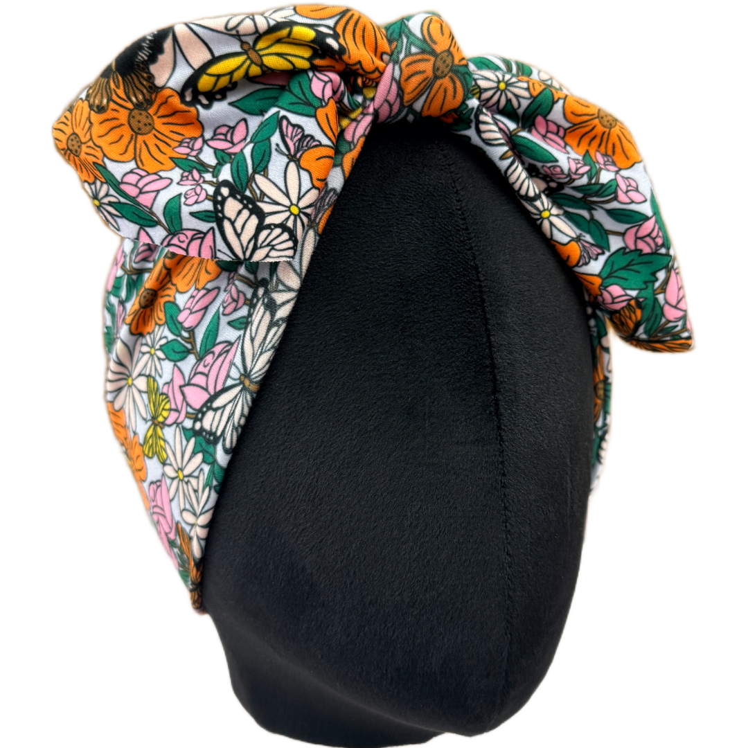 Garden Flower Top Knot Headband