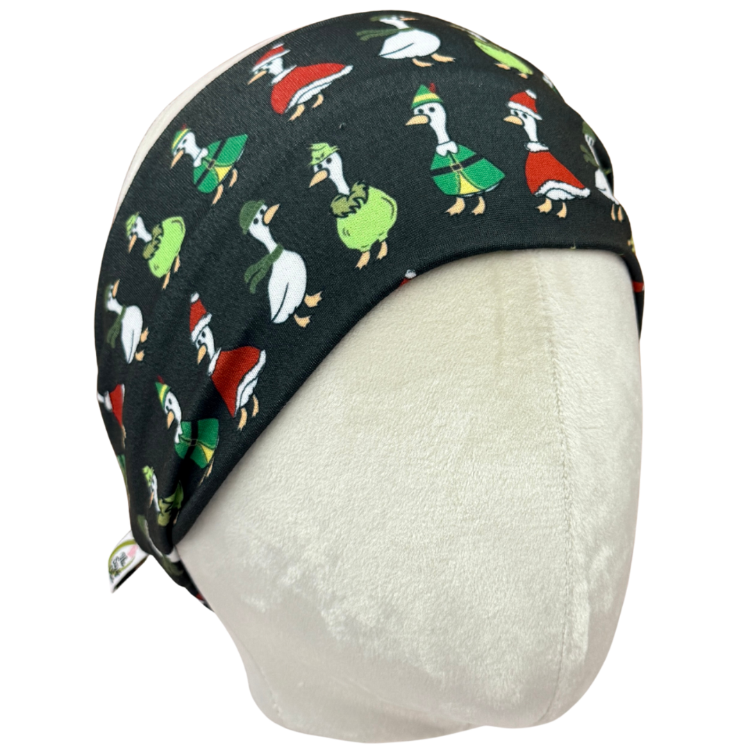 Christmas Porch Goose Stretch Headband