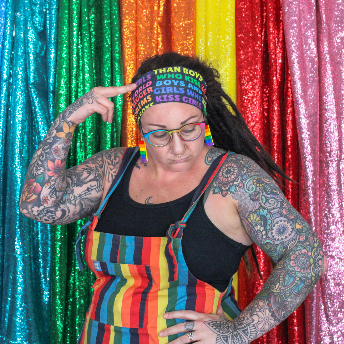 Boys Kiss Boys, Girls Kiss Girls Stretch Headband