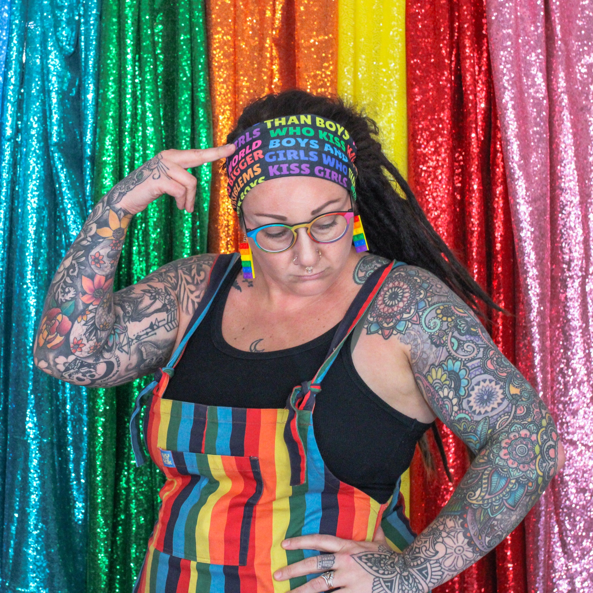 Boys Kiss Boys, Girls Kiss Girls Stretch Headband