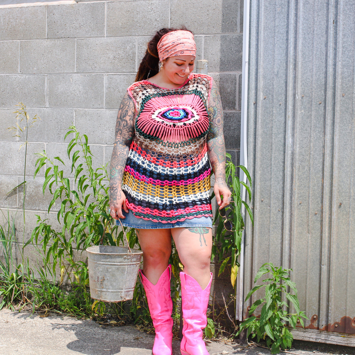 Buff File Sassy Youthquake Boho Buff | Retro Hippie Floral Headband for Vintage Lovers ...