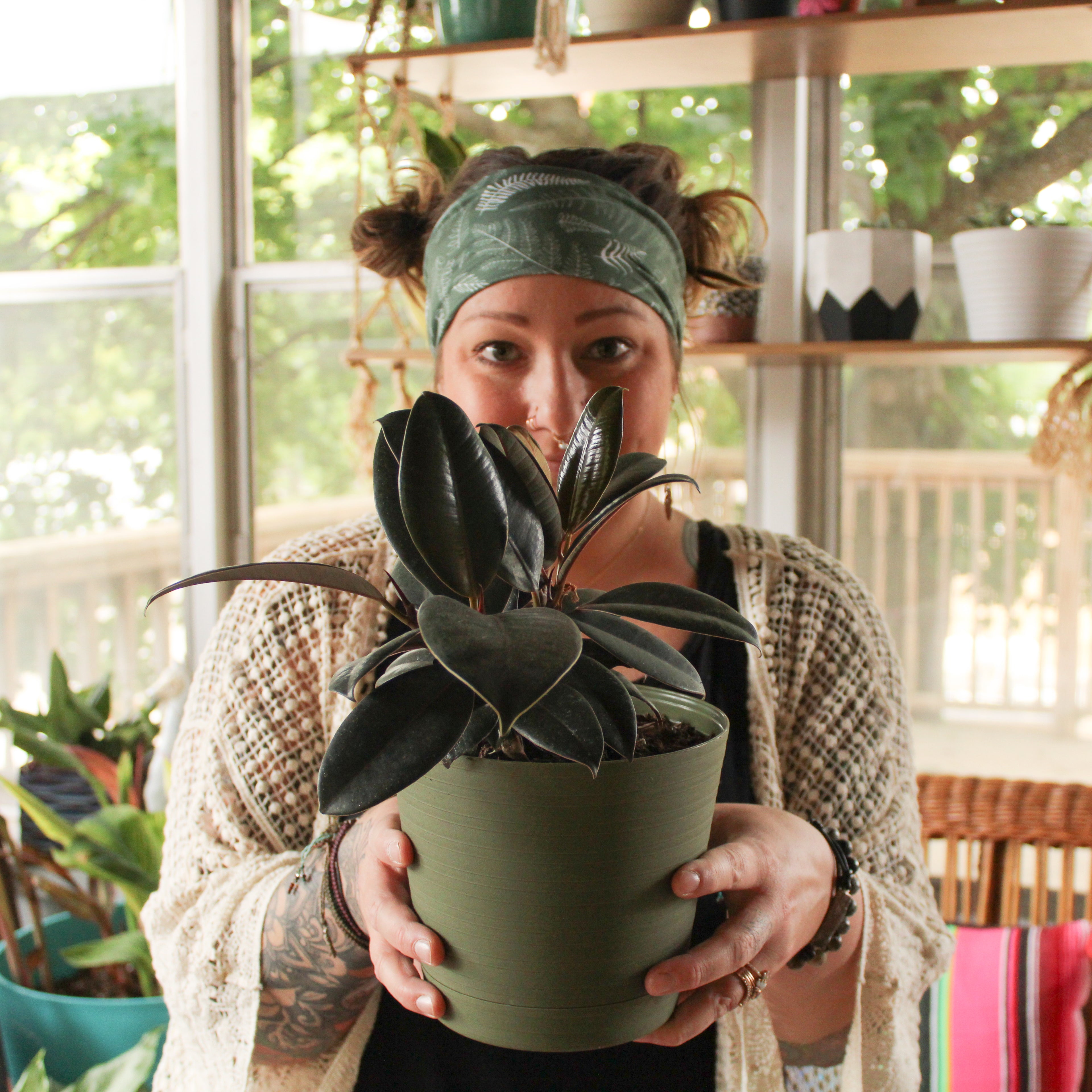 Feel the Fern Stretch Headband