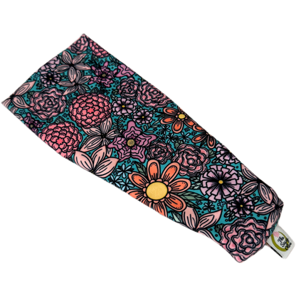 Angela’s Floral Green Stretch Headband - The Sassy Olive