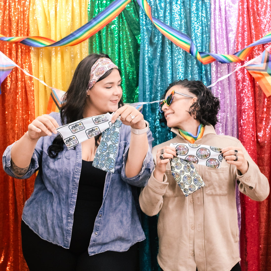 Ask Me Pronouns Stretch Headband - The Sassy Olive