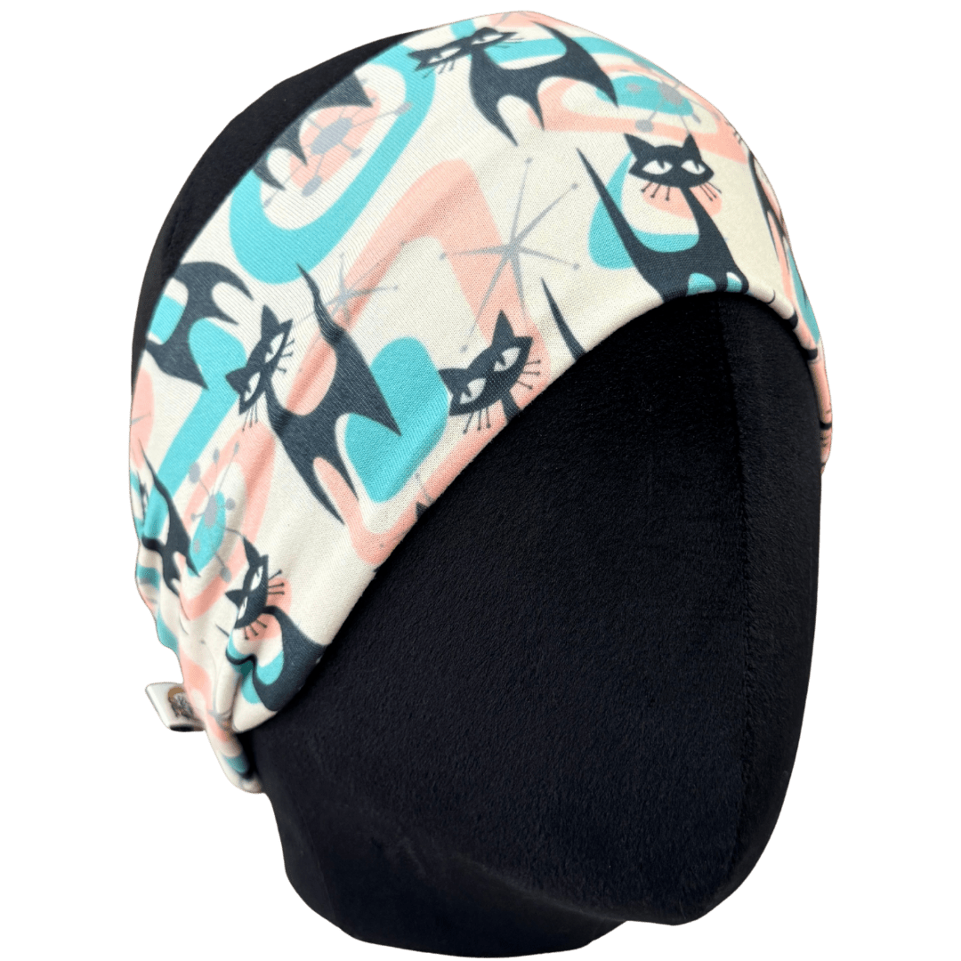Atomic Cats Stretch Headband - The Sassy Olive