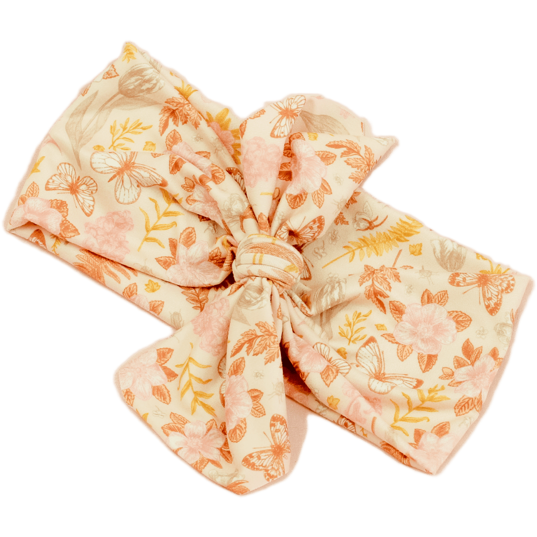 Aunt Gatie Floral Top Knot Headband - The Sassy Olive