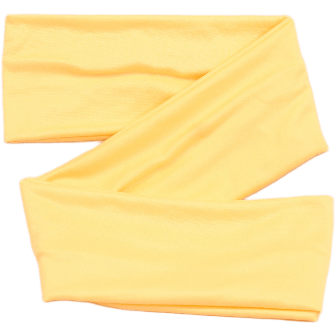 Banana Yellow Solid Wrap Headband - The Sassy Olive