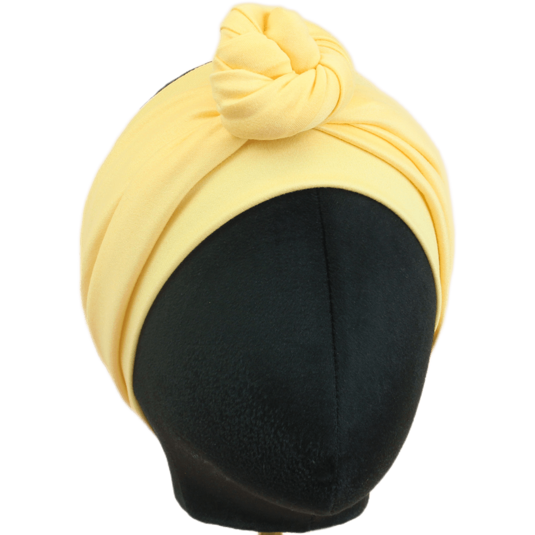 Banana Yellow Solid Wrap Headband - The Sassy Olive