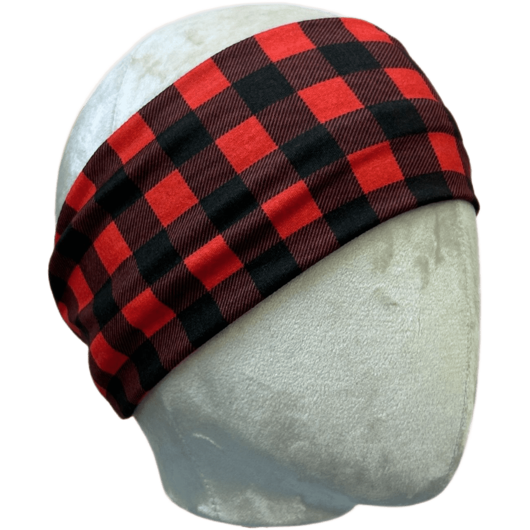 Basic Buffalo Plaid Stretch Headband - The Sassy Olive
