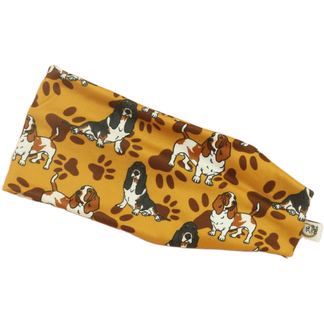 Basset Hound Stretch Headband - The Sassy Olive