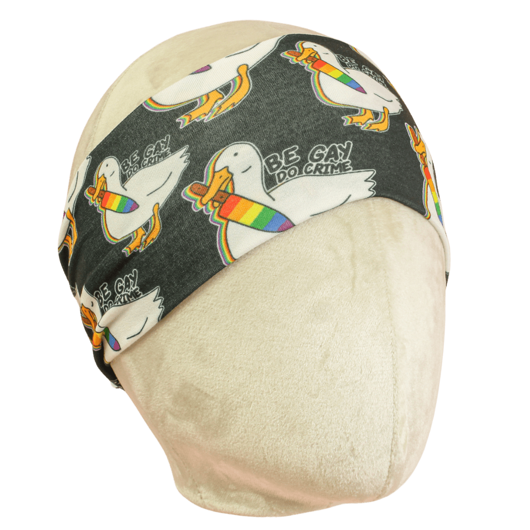 Be Gay Do Crime Stretch Headband - The Sassy Olive