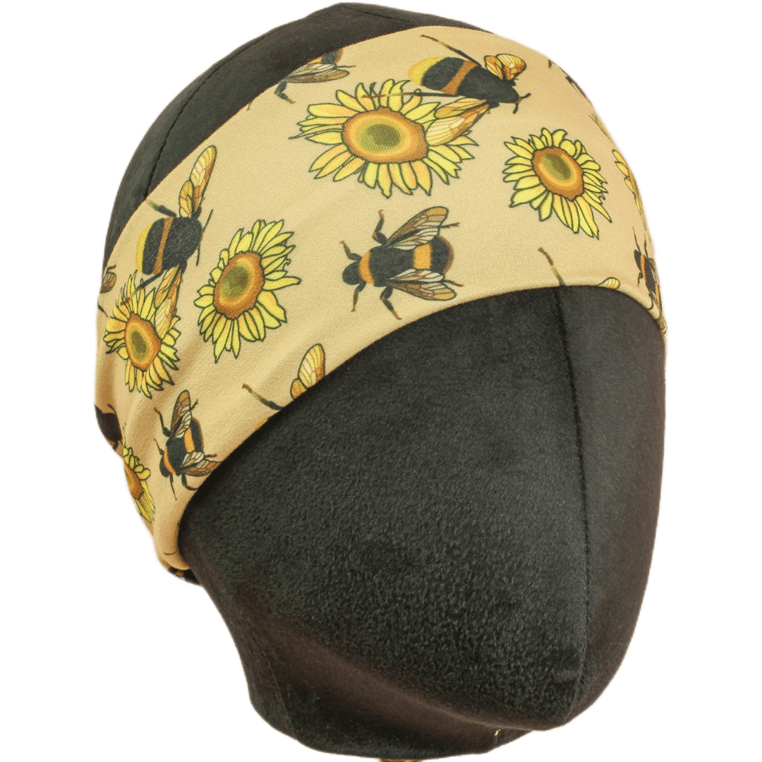 Bees &amp; Sunflowers Stretch Headband - The Sassy Olive