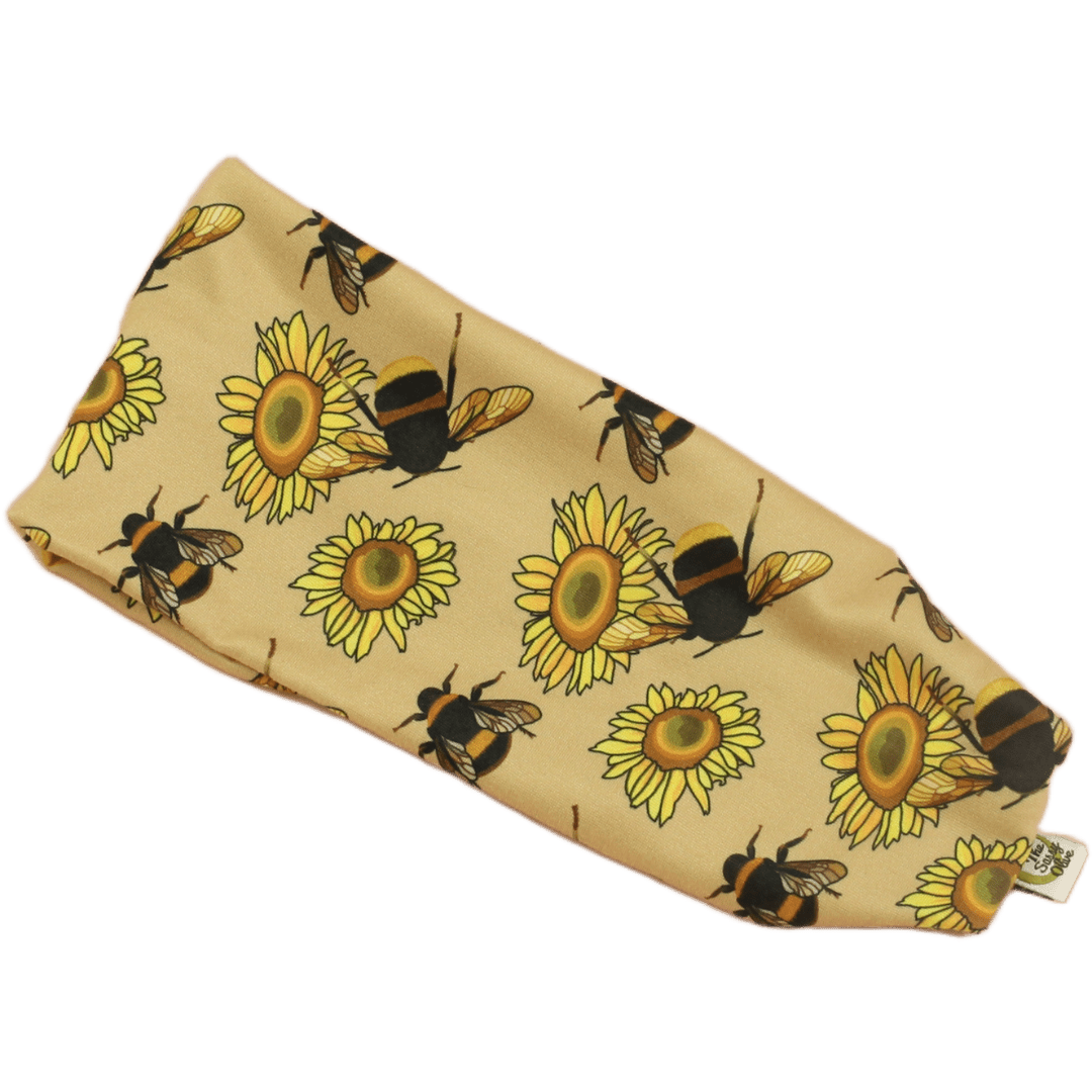 Bees &amp; Sunflowers Stretch Headband - The Sassy Olive