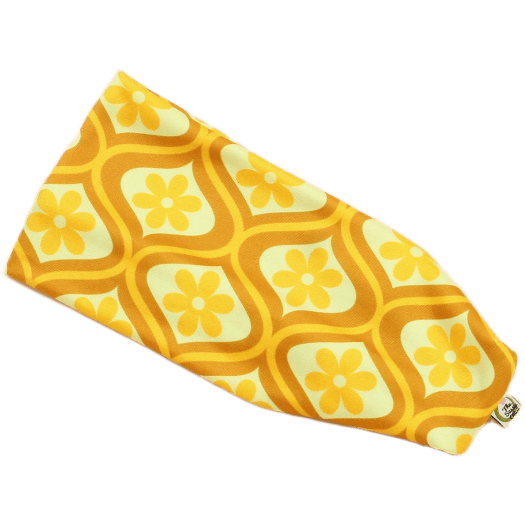 Bell Bottoms Retro Floral Stretch Headband - The Sassy Olive