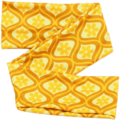 Bell Bottoms Retro Floral Wrap Headband - The Sassy Olive