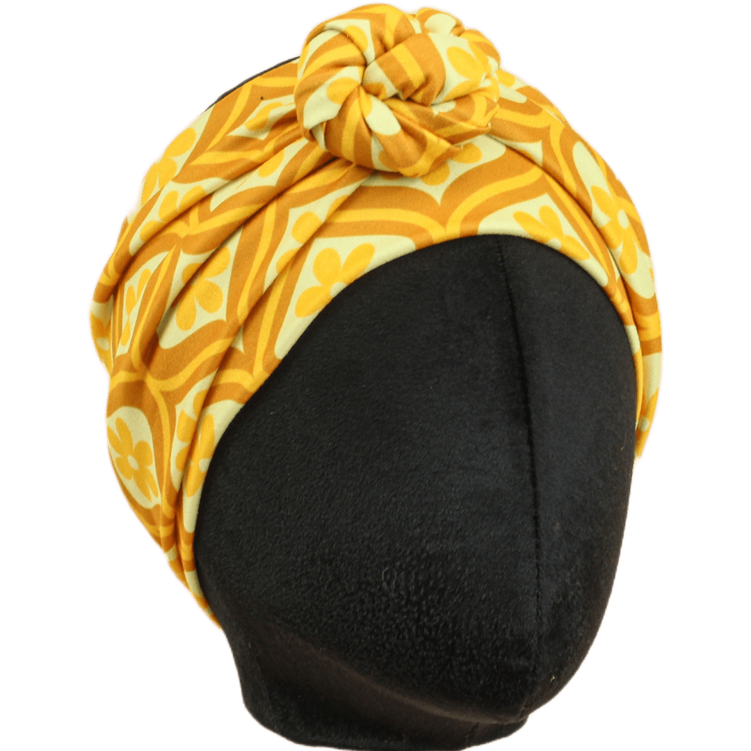 Bell Bottoms Retro Floral Wrap Headband - The Sassy Olive