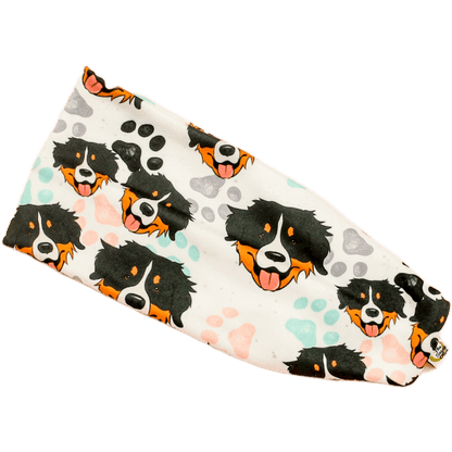 Bernese Mountain Dog Stretch Headband - The Sassy Olive